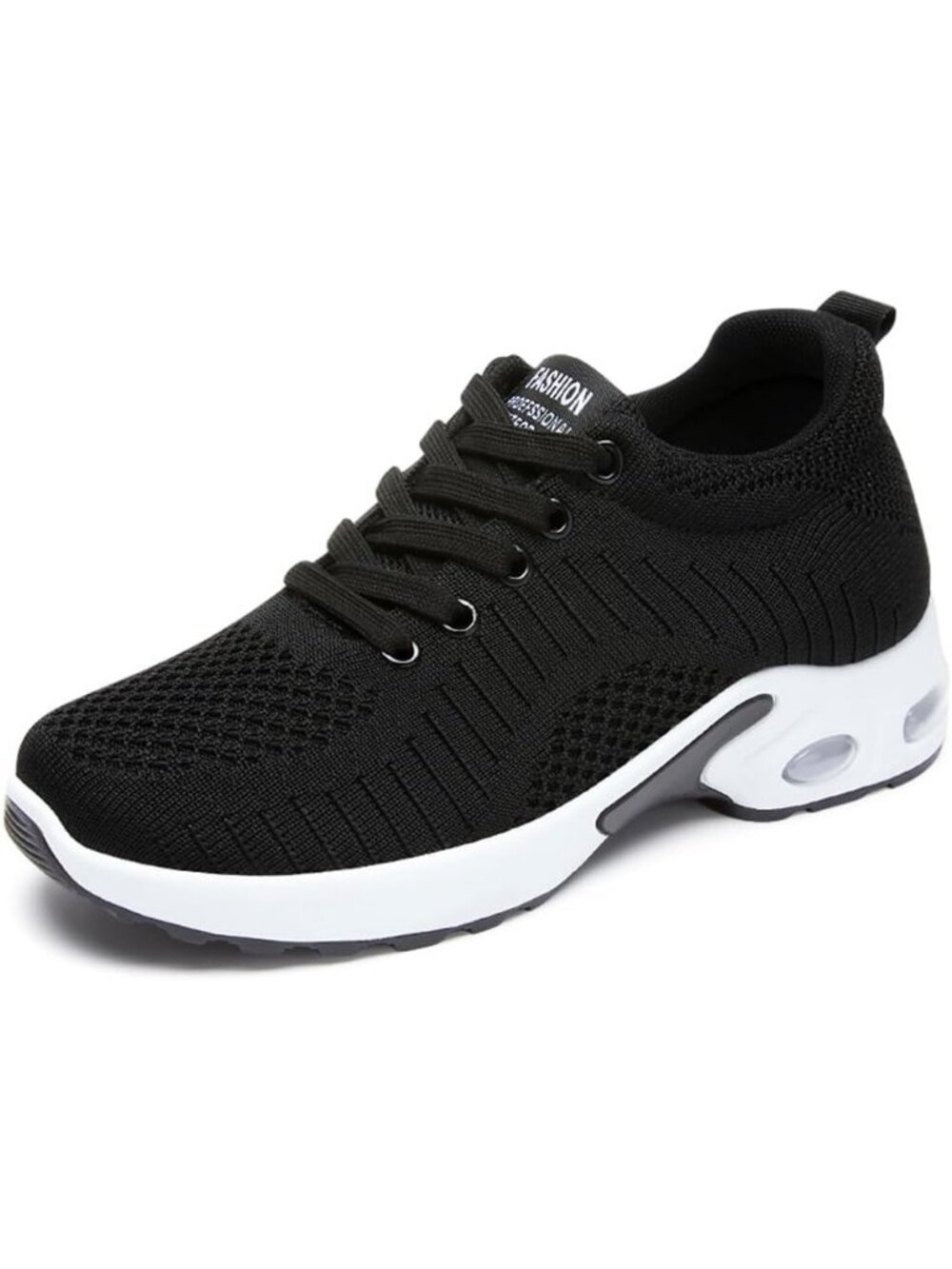 Women's Black Mesh Comfortable Lightweight Casual Gym Work Fashion Sneaker Shoes